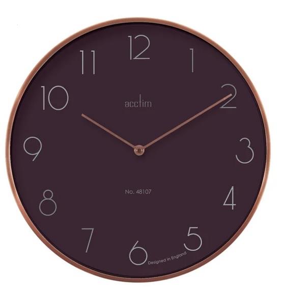 ACCTIM 'Madison' 34.8cm Wall Clock - Soot 29513