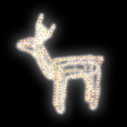 Christmas Workshop 9m Moving Standing Reindeer Rope Light Warm White- 72610