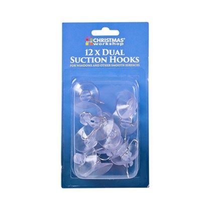 Christmas Workshop 12PC 12 x32mm Suction Hooks (Carton of 72)