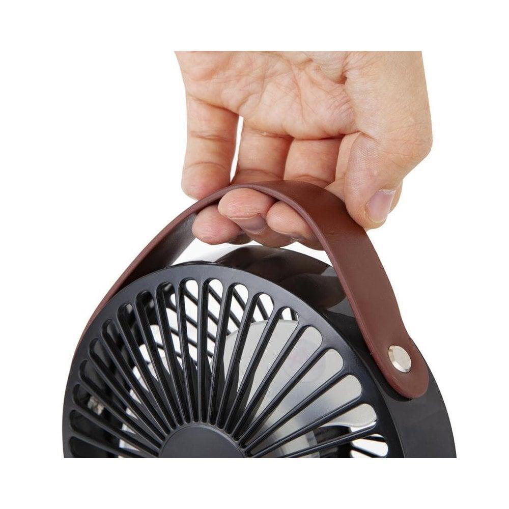 Pifco 4" USB Mini Fan Adjustable with Leather Strap