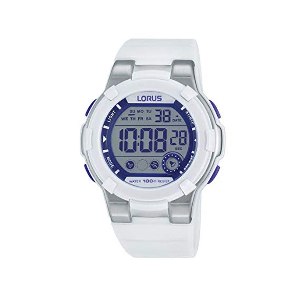 Lorus Men's Ladies Digital White Silicon Rubber Strap Watch R2359kx9