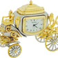 Coronation Special King Charles III Royal State Coach Miniature | Two Tone Plated Novelty Collectors Clock | IMP1050