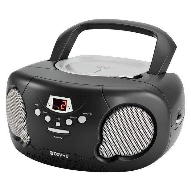 Groov-e Boombox Black- GVPSS733BLK