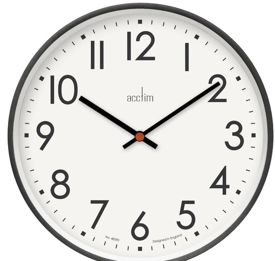 Acctim Ashridge Wall Clock in Dark Grey 50cm 22777