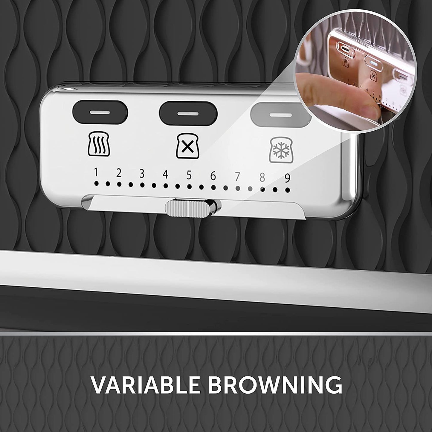 Black Curve Collection 4 Slice Toaster (Refurbished)