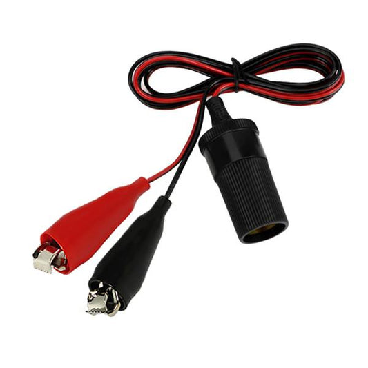 Electovision Crocodile Clips to Cigar Socket Power Lead 12V 0.6m Product code:B036