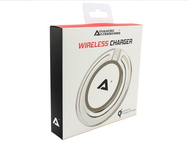 Advanced Accessories 10W Qi Standard Wireless Charger-White