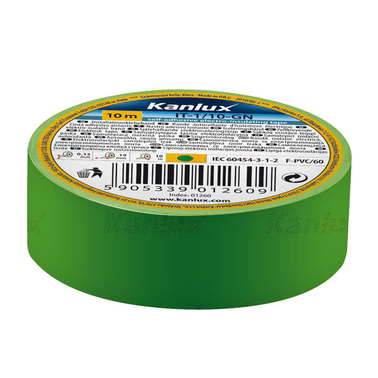20mt Green Insulating Tape  Kanlux Pack of 10
