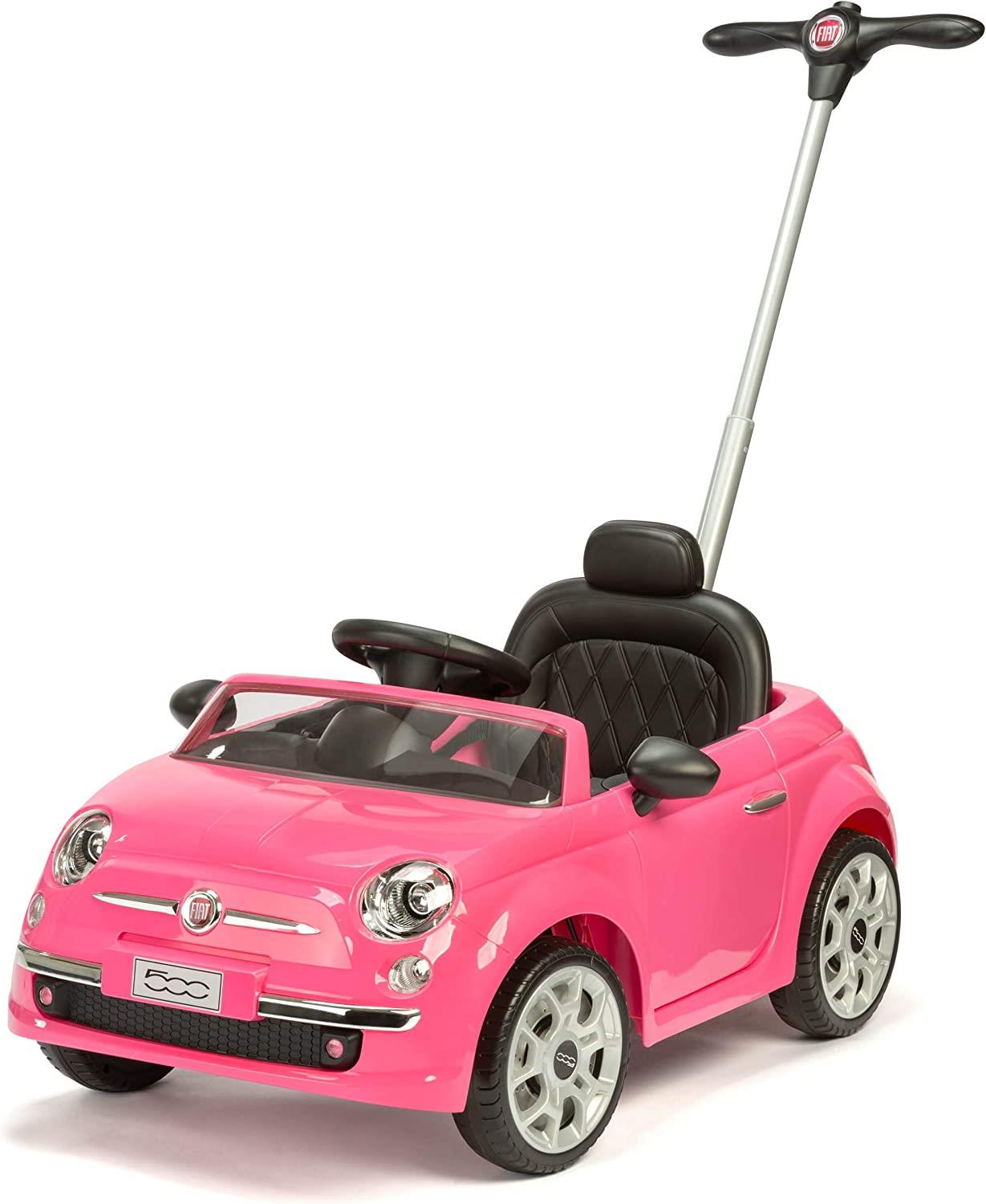 FIAT 500 PUSH/RIDE ON CAR - PINK (Carton of 1)