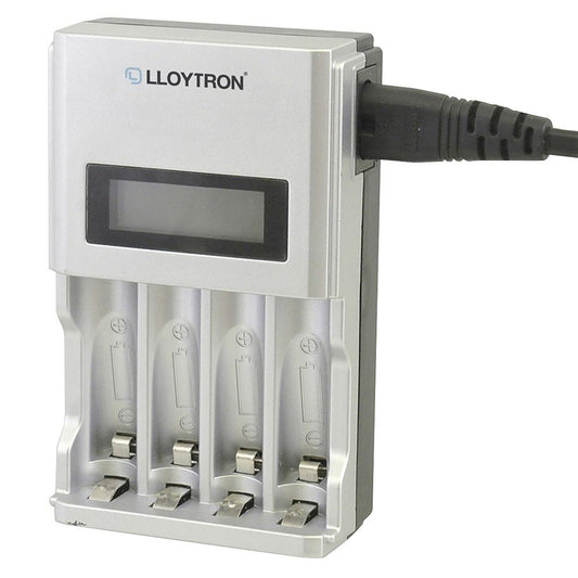 Lloytron Ultra Fast AA/AAA Smart Battery Charger for NiMH Batteries (Carton of 30)