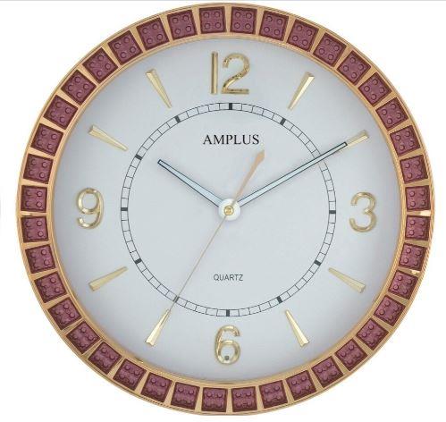 Amplus Wall Clock with Sweep Movement PW182BL
