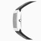 Seksy Rocks® Ladies Watch Silver Case & Leather Strap with Black Dial 2573