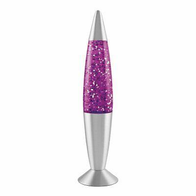 Global Gizmos 16 Inches Tall Purple Glitter Lamp- 48650