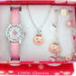 Ravel Girls Little Gems Watch & Jewellery Set Available Multiple Design R22 - CLEARANCE NEEDS RE-BATTERY