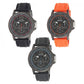 Henley Men's Big Multi Eye Silicone Strap Watch H02180