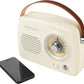 Intempo Rechargeable Bluetooth Speaker with FM Radio- Cream