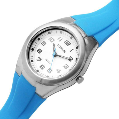 Lorus Children's White dial With Blue Silicone Strap Watch RRX77GX9 BRAND NEW NEEDS BATTERY