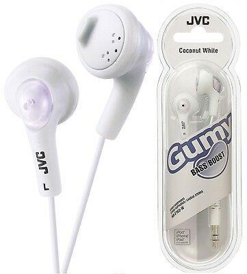 JVC Gumy Bass Boost Stereo headphones HA-F160-W- Coconut White