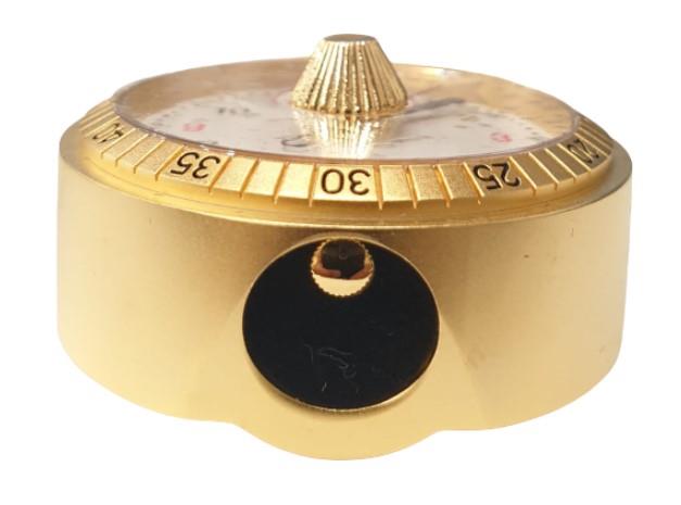 Miniature Clock Goldtone Plated Padlock Solid Brass IMP1021 - CLEARANCE NEEDS RE-BATTERY
