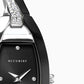 Accurist Women's Fashion Semi-Bangle Black Dial Bracelet Wristwatch 8289