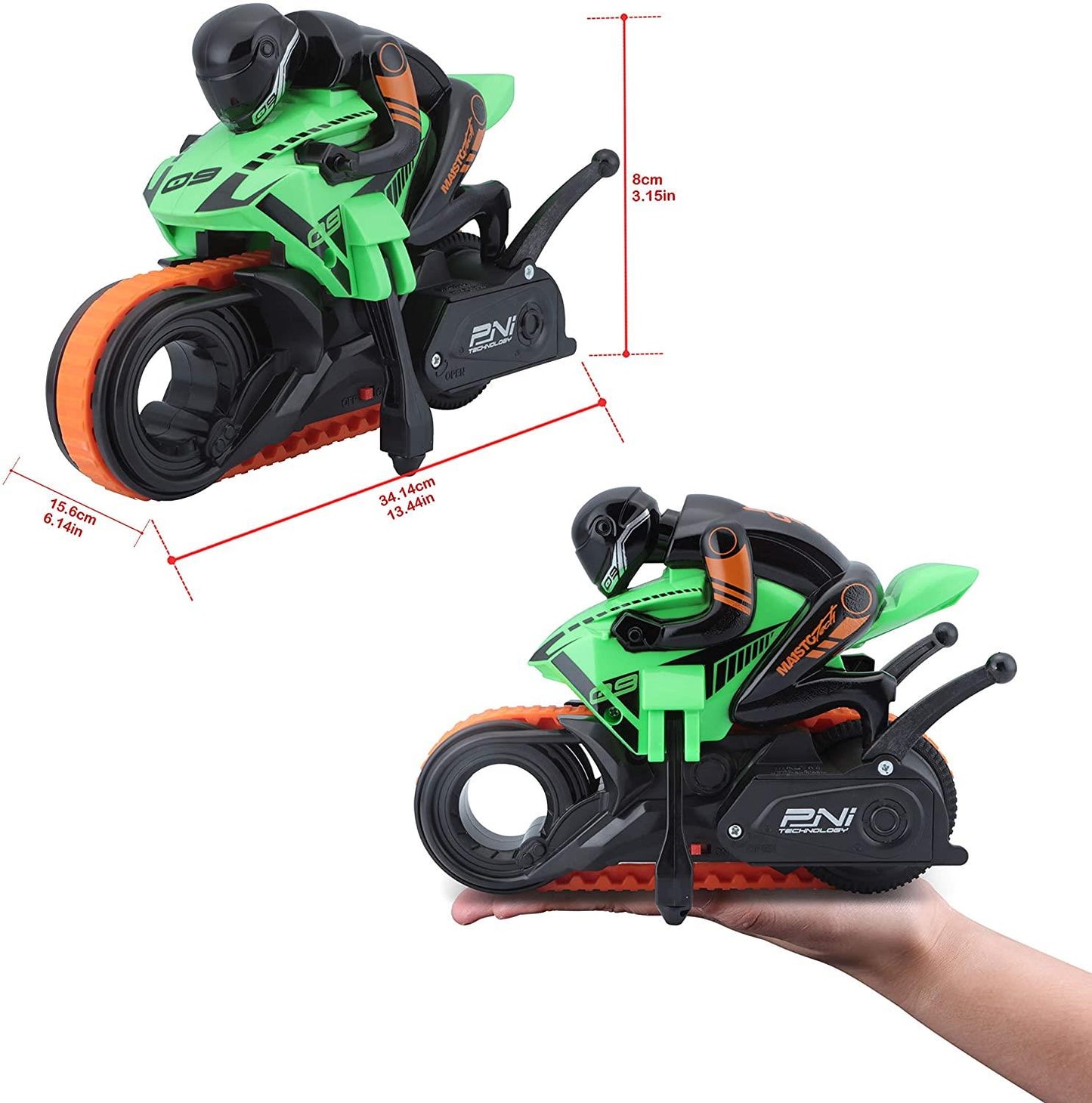 Maisto Cyklone Motorbike- Green 82321GRN