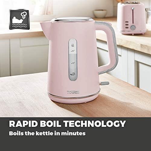 Tower Scandi Cheap Pink Kettle Tower T10037PNK Scandi Kettle Pink