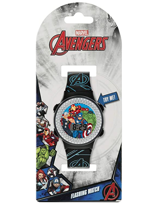 MARVEL Avengers Boy's Digital Quartz Watch with Resin Strap AVG4607