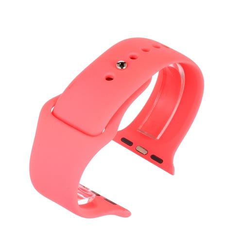 APLSI - Pink Silicone Strap To Fit Apple Smart Watch Strap Available Sizes 38mm - 42mm