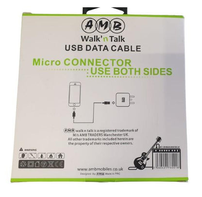 Micro USB dual side data cable