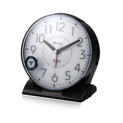 Ravel Large Contemporary Bedside / Mantel Quartz Alarm Clock RC036 Available Multiple Colour