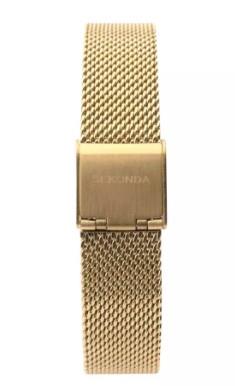 Sekonda Ladies Bling White Dial Gold Tone Mesh Bracelet Strap Watch 40060