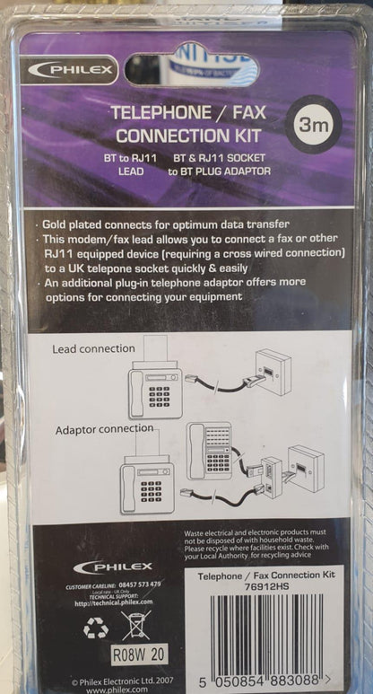 PHILEX TELE/FAX CONNECTION KIT 76912HS
