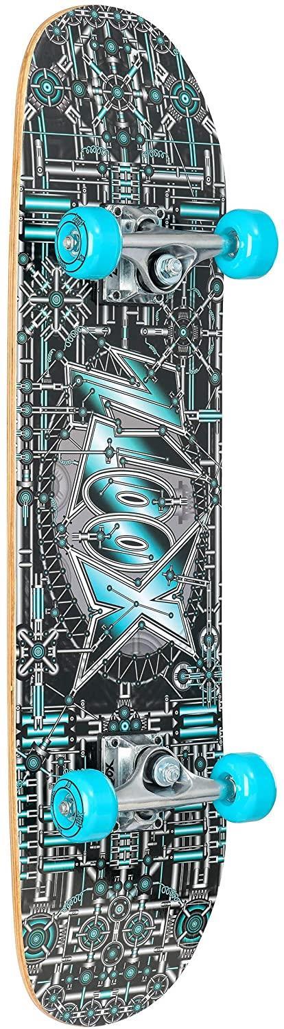 Xootz Kids Complete Beginners Double Kick Trick Skateboard Maple Deck