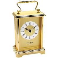Wm.Widdop Carriage Clock - 2 tone gilt dial