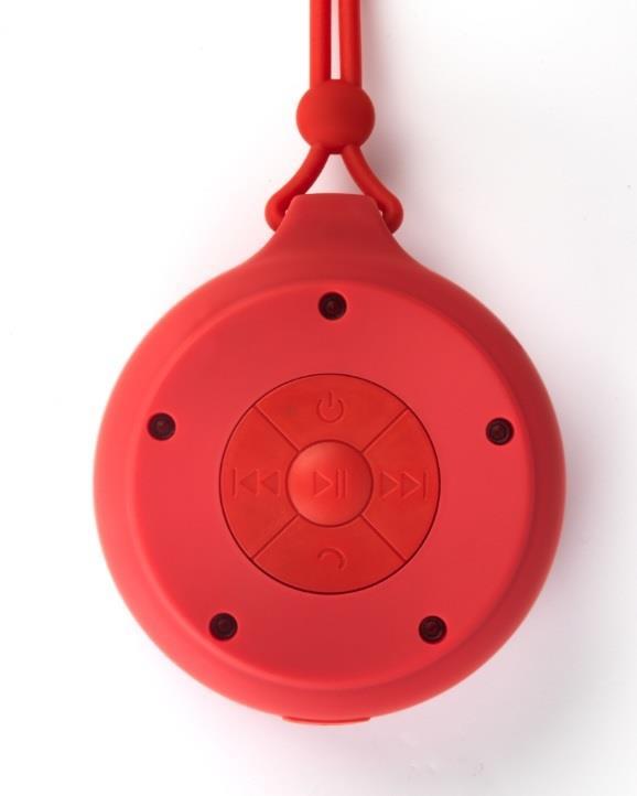 Intempo Bluetooth Shower Speaker - Red