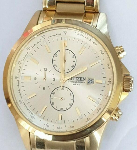 Citizen Chronograph Gold Dial Quartz AN3512-54P Men’s Watch