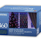 Christmas Workshop 360 LED Net Chaser Lights Multi Coloured- 88390