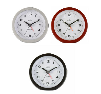 Acctim 1580 NEVE Sweep Alarm Clock - Multiple Colour
