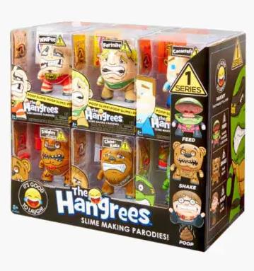 The Hangrees Collectible Parody Figures with Slime Ramdomly Assorted Box Of 12