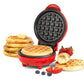 Giles & Posner EK4214G 550W Non-Stick Mini Waffle Maker - Red