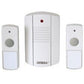 Omega Twin Bell Button Cordless Portable Door Chime Set Upto 75m Range- 17630