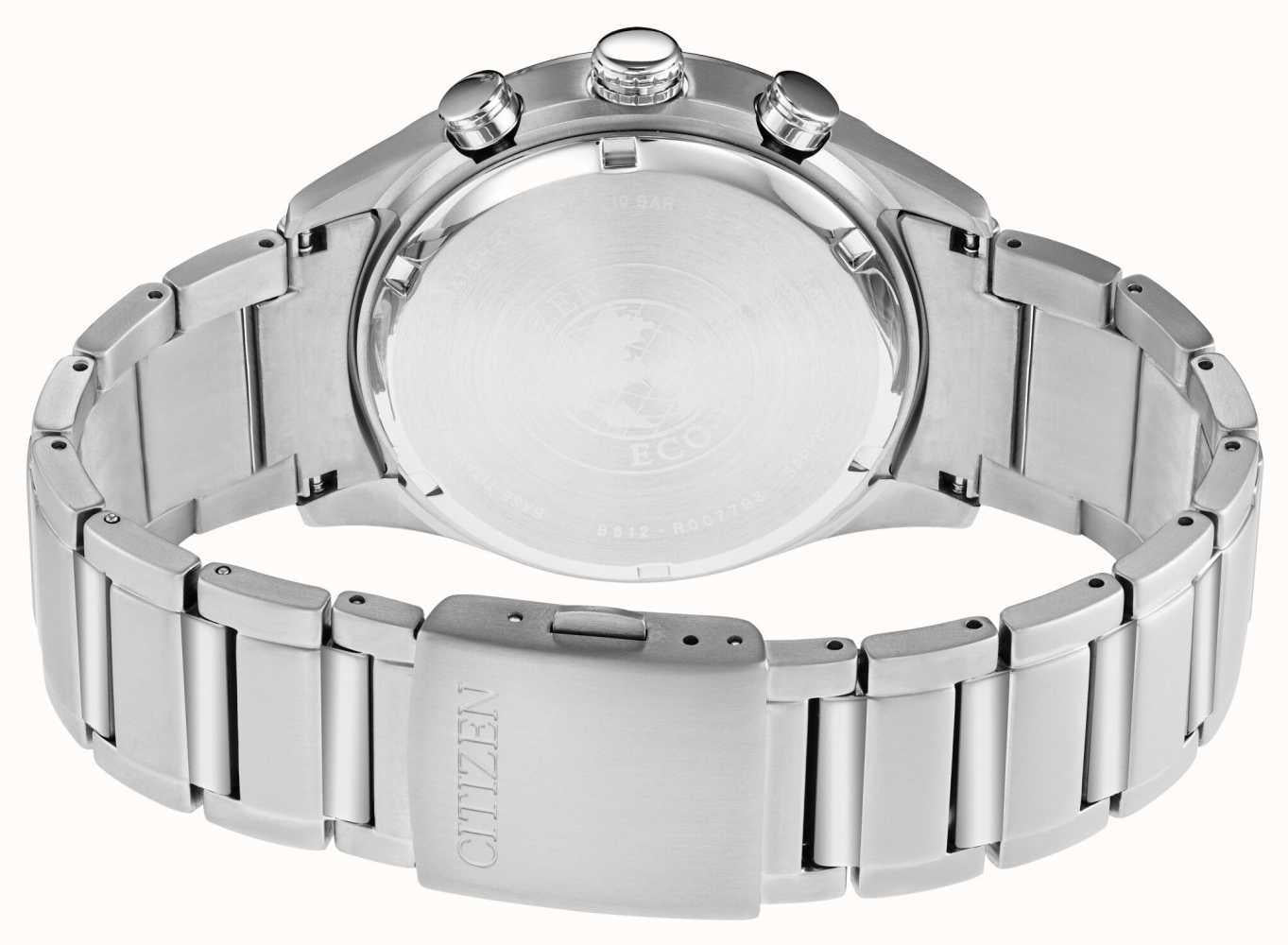 Citizen Mens Eco-drive Super Titanium Black Dial Chronograph CA0650-58E