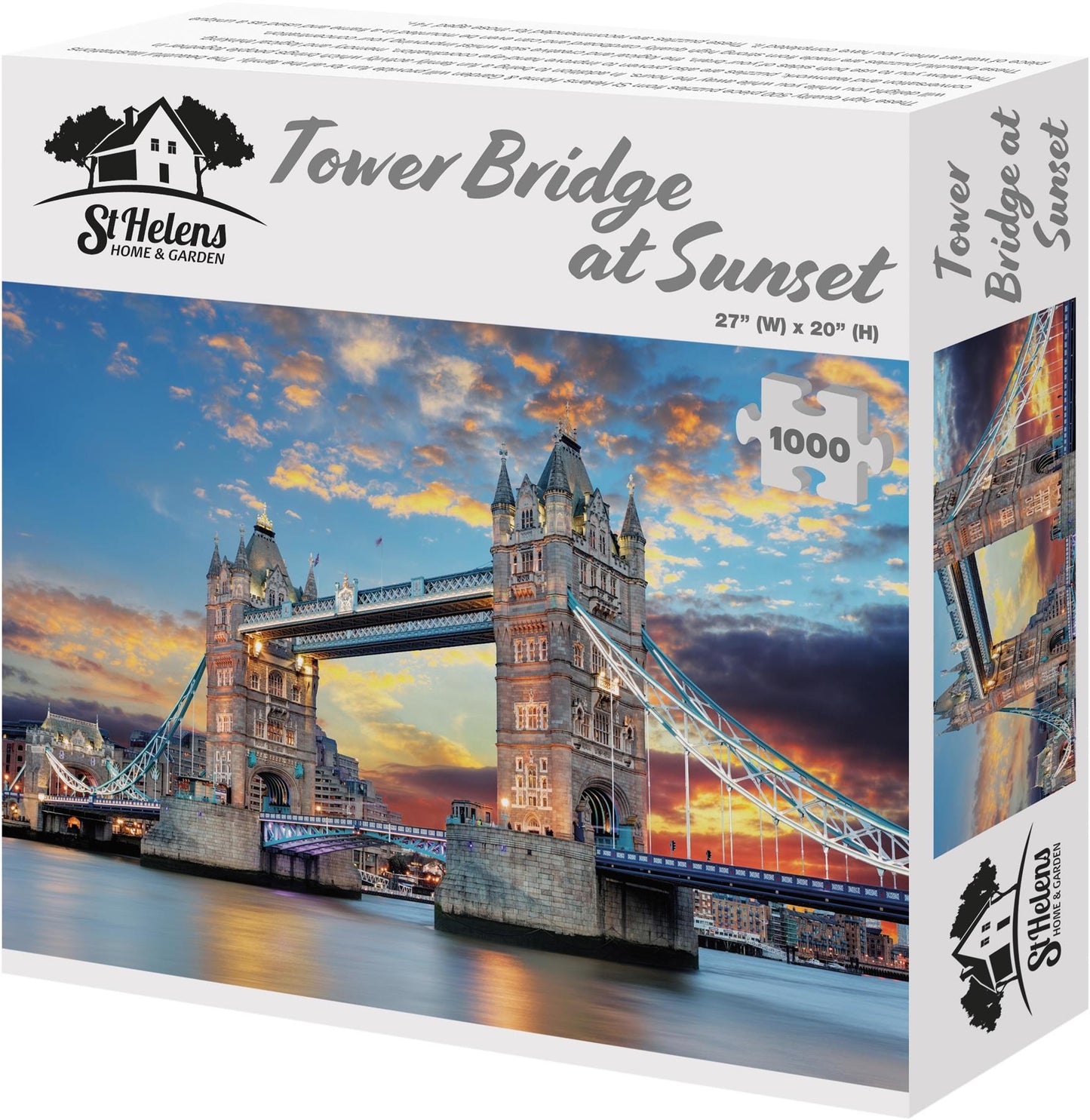 St Helens Home and Garden 1000 Piece Jigsaw Puzzle - Tower Bridge at Sunset