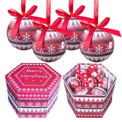 Christmas Workshop 14pc Nordic Decoupage Bauble (Carton of 12)