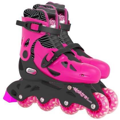 Elektra Inline Skates Medium Pink for Girls 4 Wheels