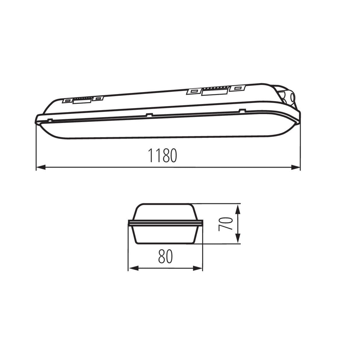 Kanlux LED Dustproof Lighting Fitting Neutral White 40W- 22604