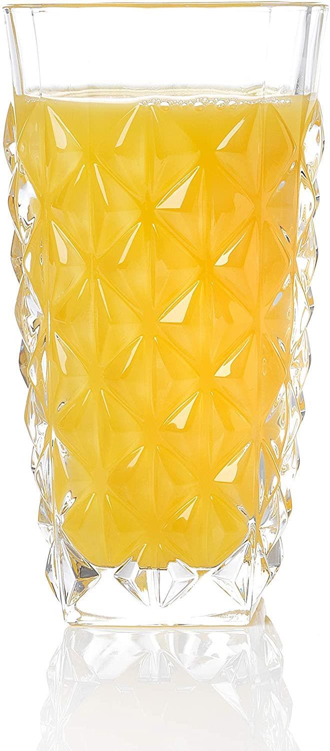 RCR 25754020006 Enigma Luxion Crystal Glass Hi-Ball Tumblers, 400 ml, Set of 6