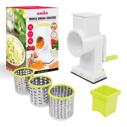 Anika Drum Grater with 3 Blades (Carton of 12)