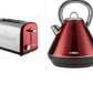 Tower Infinity Kettle Toaster Set Red