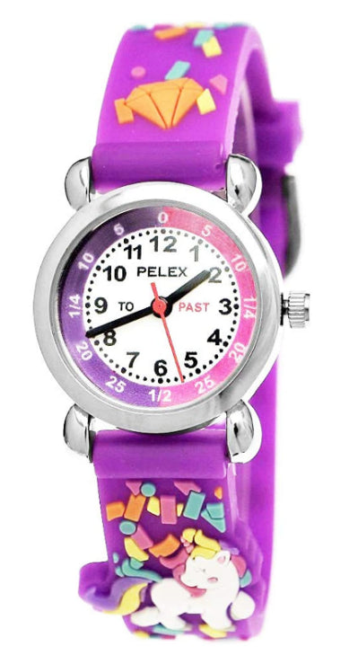 PLX-046 PELEX 3D RUBBER PURPLE UNICORN WATCH